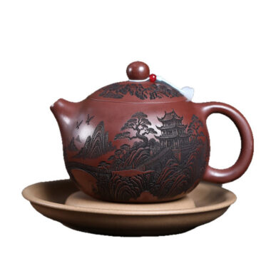 Yixing Zisha Teapot [Qingxianju Xishi] (Long Xue Sha – 500ml)