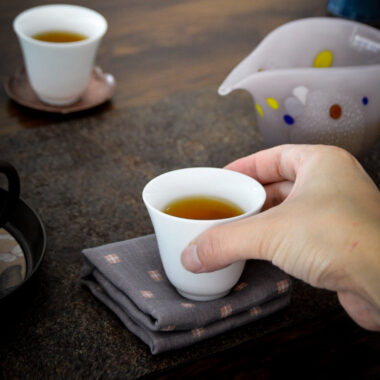 Linen Cotton Zen Tea Tower [Checkered]