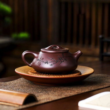 Full Handmade Yixing Zisha Teapot [Nafu Shi Piao] (Shi Hong – 340ml)