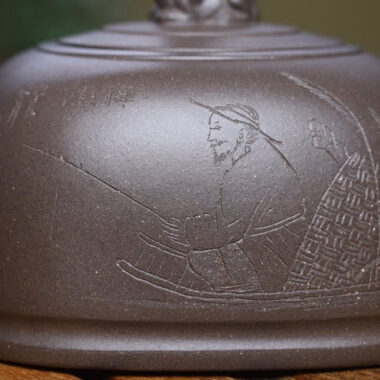 Full Handmade Yixing Zisha Teapot [Hun Fang Jing Lan Pot] (Qinghui Ni – 460ml)