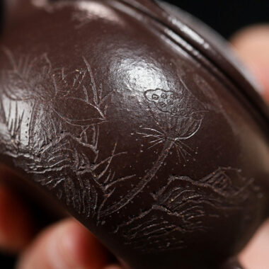 Yixing Zisha Teapot [Mini Lotus Joy] (Lao Zi Ni – 110ml)