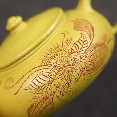 Yixing Zisha Teapot [Han Jiang] (Huangjin Duan Ni – 190ml)