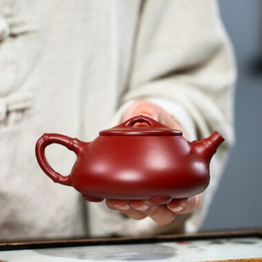Yixing Zisha Teapot [Bamboo Jingzhou Shi Piao] (Dahongpao – 200ml)