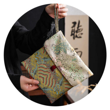 Handmade Tea Cake Flip-top Portable Bag / Tea Cake Gift Bag