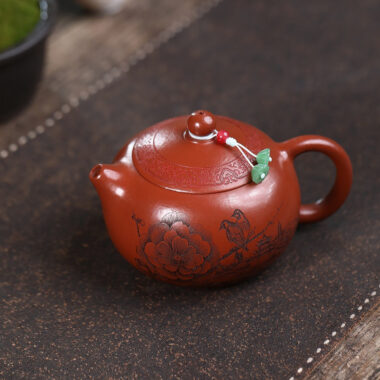 Yixing Zisha Teapot [Bird Xishi] (Dahongpao – 340ml)