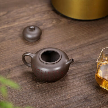 Yixing Zisha Teapot [Green Bamboo] (Qinghui Duan – 180ml)