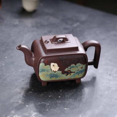 Full Handmade Yixing Zisha Teapot [Yi Mai Xiang Cheng] (Tian Qing Zi Ni – 520ml)