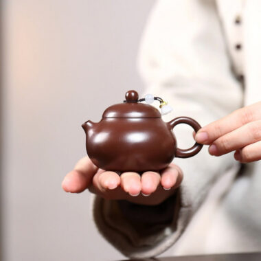 Yixing Zisha Teapot [Mini Wendan] (Zi Ni – 130ml)