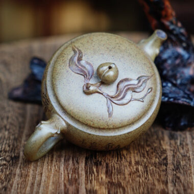 Full Handmade Yixing Zisha Teapot [Shoutau Pot] (Qing Duan Ni Firewood Fired – 150ml)