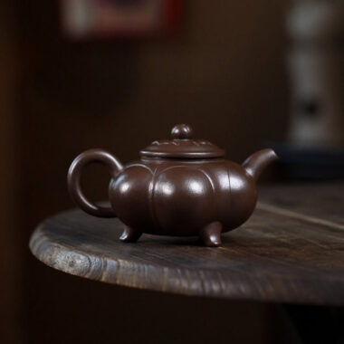 Full Handmade Yixing Zisha Teapot [Sanzu Ruyi] (Baoshan Zi Ni – 300ml)