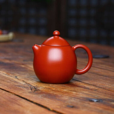 Full Handmade Yixing Zisha Small Teapot [De Zhong / Xishi / Dragon Egg] (Dahongpao – 100/140/140ml)