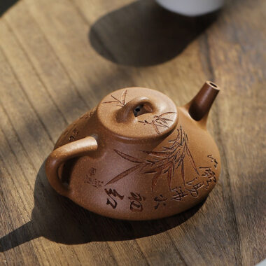Yixing Zisha Teapot [Breeze Ziye Shi Piao] (Jiang Po Ni – 170ml / Zi Ni – 190ml)