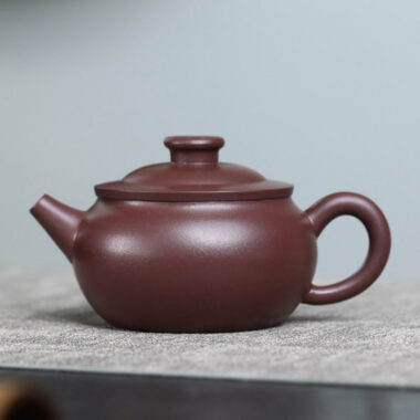 Full Handmade Yixing Zisha Teapot [Rich & Prosperity Pot] (Zi Ni – 180ml)