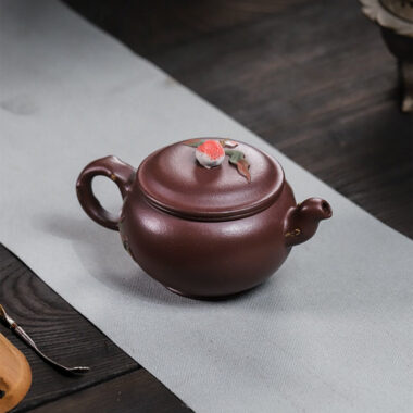 Full Handmade Yixing Zisha Teapot [Lucky & Healthy] (Zi Ni – 260ml)