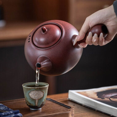 Retro Ceramic Direct Fire Teapot [Ling Xiang Side Handle Pot] 800ml