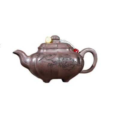 Yixing Zisha Teapot [Sifang Chuan Lu Pot] (Qinghui Duan Firewood Fired – 270ml)