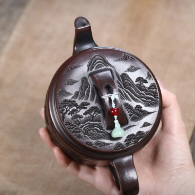 Yixing Zisha Teapot [Dragon Hanwa] (Gu Tong Wu Ni – 460ml)