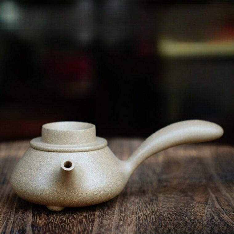Full Handmade Yixing Zisha Teapot [Tang Yu Pot] (Qing Duan Ni – 180ml)