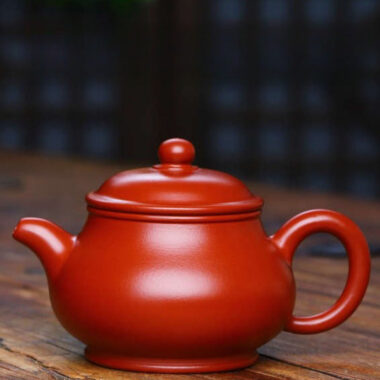 Full Handmade Yixing Zisha Teapot [Gao Pan Pot] (Dahongpao – 220ml)