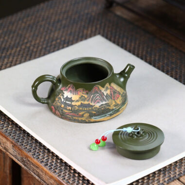 Yixing Zisha Teapot [Jiangnan Chun Yun] (Lu Ni – 170ml)