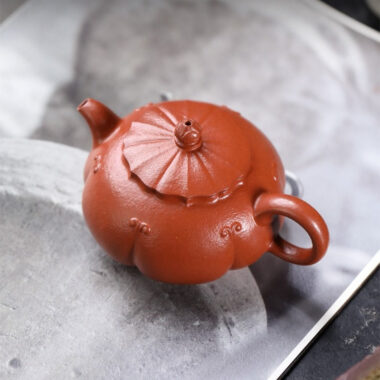 Full Handmade Yixing Zisha Teapot [Jinxiu Xishi] (Zhu Sha Zhu Ni – 150ml)