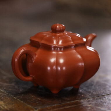 Full Handmade Yixing Zisha Teapot [Jin Nang Chuan Lu Pot] (Dahongpao – 190/280ml)