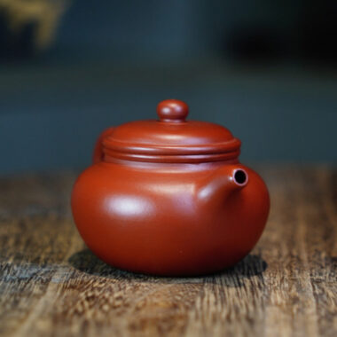 Full Handmade Yixing Zisha Teapot [Fanggu Pot] (Dahongpao – 100ml)