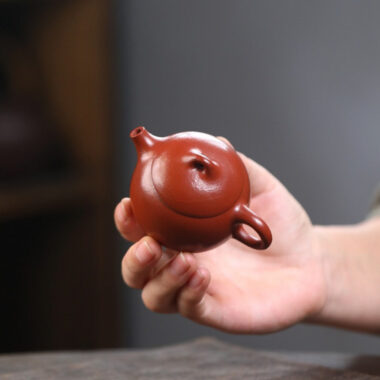 Yixing Zisha Teapot [Mini Qin Quan] (Wrinkled Skin Zhu Ni – 50ml)