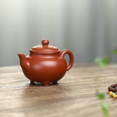Full Handmade Yixing Zisha Teapot [Dabin Ruyi Pot] (Zhu Ni- 150ml)