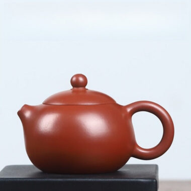 Full Handmade Yixing Zisha Teapot [Xishi Pot] (Zhu Ni – 130ml)