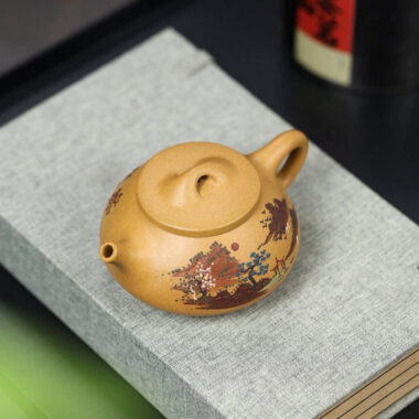 Full Handmade Yixing Zisha Teapot [Jingzhou Shi Piao Pot] (Duan Ni – 240ml)