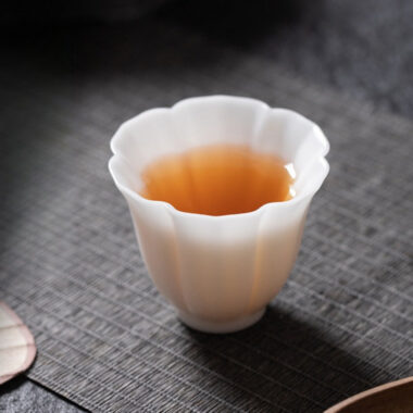 Ice Jade White Porcelain [Linghua] Tea Cup 70ml