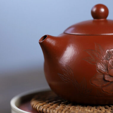 Yixing Zisha Teapot [Peony Xishi] (Dahongpao – 230ml)