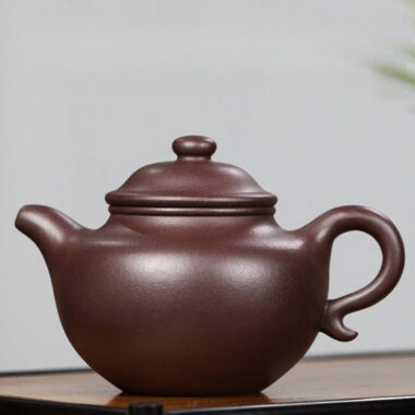 Full Handmade Yixing Zisha Teapot [Lotus Seed Pot] (Zi Ni – 350ml)