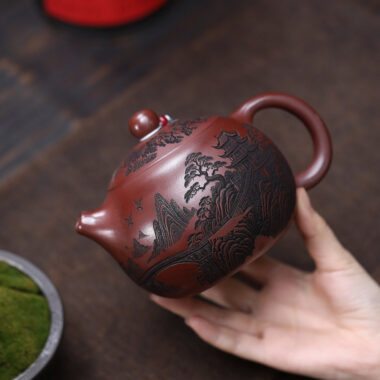 Yixing Zisha Teapot [Qingxianju Xishi] (Long Xue Sha – 500ml)