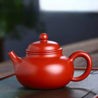 Full Handmade Yixing Zisha Teapot [Rong Tian Pot] (Dahongpao – 200ml)