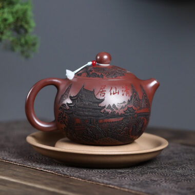 Yixing Zisha Teapot [Qingxianju Xishi] (Long Xue Sha – 500ml)