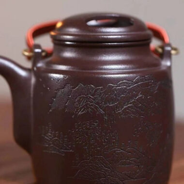 Yixing Zisha Teapot [Niu Gai Yang Tong Pot] (Lao Zi Ni – 300ml)