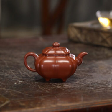 Full Handmade Yixing Zisha Teapot [Jin Nang Chuan Lu Pot] (Dahongpao – 190/280ml)