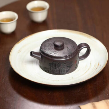 Yixing Zisha Teapot [Jiangnan Hanwa] (Chi Long Xue Sha – 150ml)