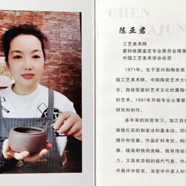 Full Handmade Yixing Zisha Teapot [Jinnang Zhou Pan Pot] (Qing Duan Ni Firewood Fired – 140ml)