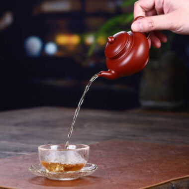 Full Handmade Yixing Zisha Teapot [Xiao Ying Pot] (Dahongpao – 110ml)