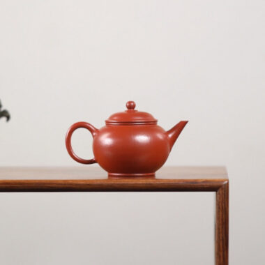 Yixing Zisha Teapot [Mini Shui Ping] (Wrinkled Skin Zhu Ni – 95ml)