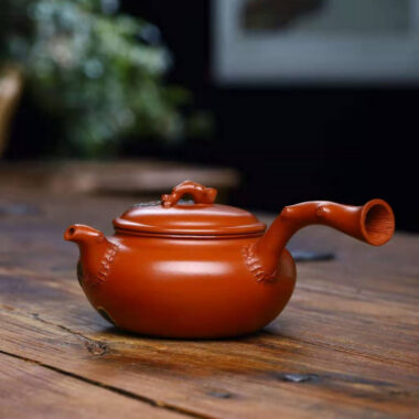 Full Handmade Yixing Zisha Teapot [Pine Needle Tang Yu Pot] (Zhu Ni – 280ml)