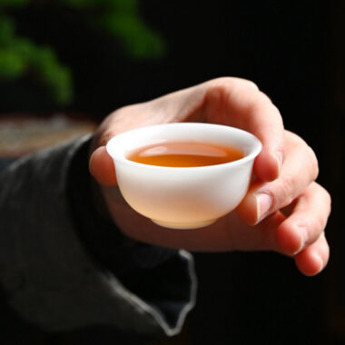 Ice Jade White Porcelain Small Tea Cup 30-50ml