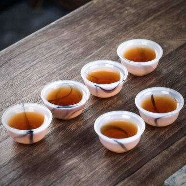 Ink Paint Jade Porcelain 30/50ml Tea Cup/Fair Cup/Tea Strainer/Teapot/Full Set