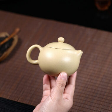 Yixing Zisha Teapot [Xishi Pot] (Bensan Lu Ni – 240ml)