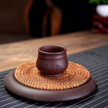 Yixing Zisha Tea Cup [Peaceful] (Zi Ni – 100ml)