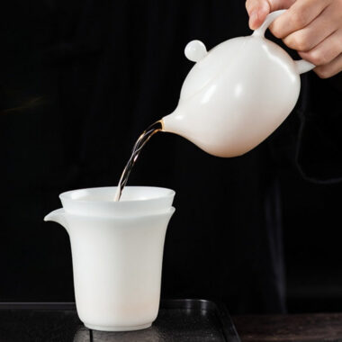 Ice Jade White Porcelain [Xishi Pot] 200/300ml