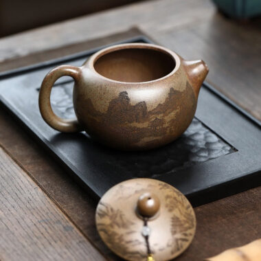 Yixing Zisha Teapot [Jiangshan Ru Hua Xishi] (Chenxiang Ni Firewood Firing – 550ml)